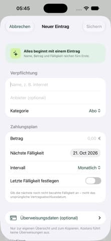 Kostaro App-Screenshot 2